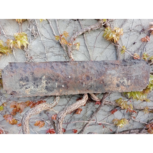 931 - Cast iron Street sign Harling St {H 18cm x W 79cm }. (NOT AVAILABLE TO VIEW IN PERSON)