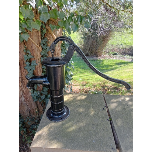 945 - Victorian cast iron cow tail water pump {H 65cm x W 77cm x D 25cm }. (NOT AVAILABLE TO VIEW IN PERSO... 