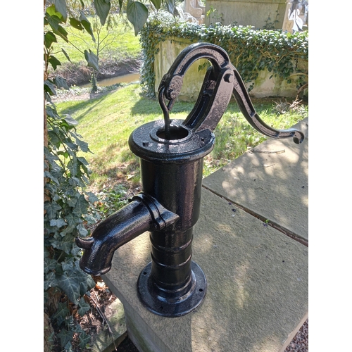 945 - Victorian cast iron cow tail water pump {H 65cm x W 77cm x D 25cm }. (NOT AVAILABLE TO VIEW IN PERSO... 