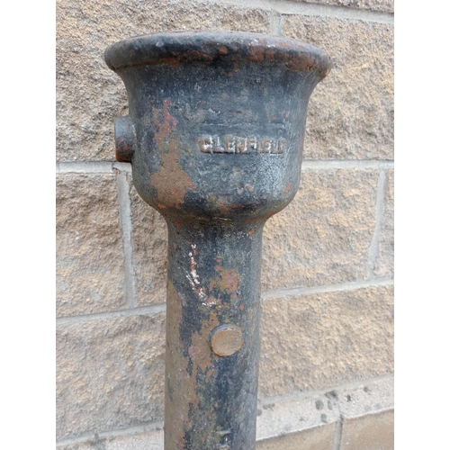 957 - Cast iron bollard {H 91cm x Dia 23cm}. (NOT AVAILABLE TO VIEW IN PERSON)