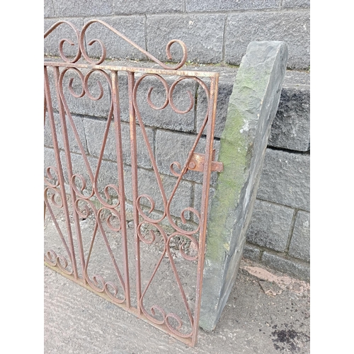 979 - 1960s wrought iron garden gate {H 105cm x W 89cm }.