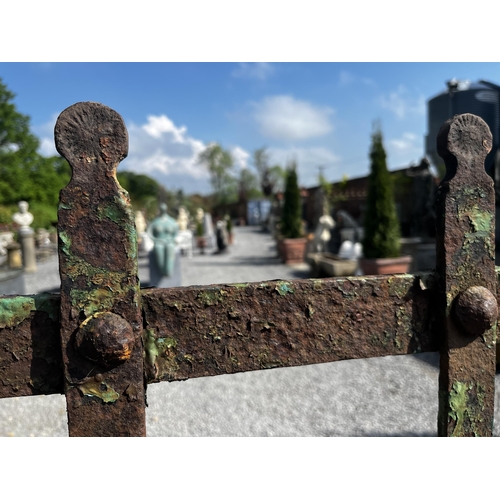 120 - Pair of 19th C. Co Meath wrought iron enterance gates {160cm x 278cm}