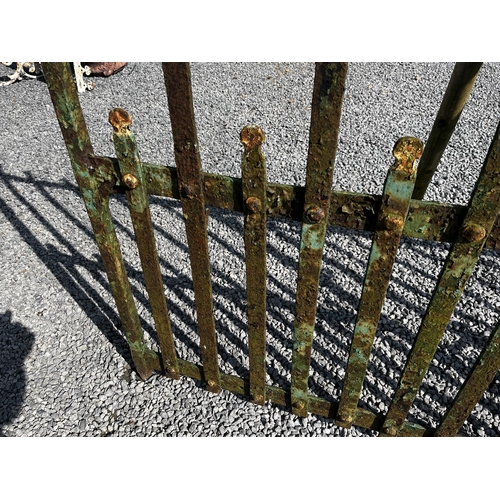 120 - Pair of 19th C. Co Meath wrought iron enterance gates {160cm x 278cm}