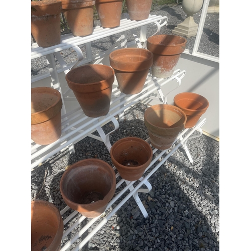 7a - Collection of sixteen terracotta pots