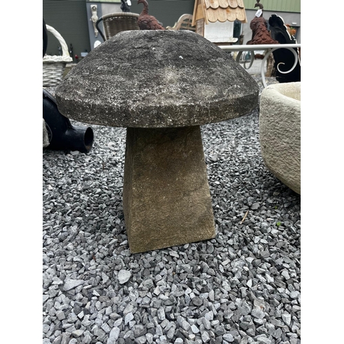 577 - Pair of good quality hand cut limestone saddle stones