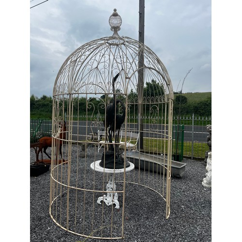 136A - Decorative wrought iron gazebo {310cm H x 205cm Dia.}