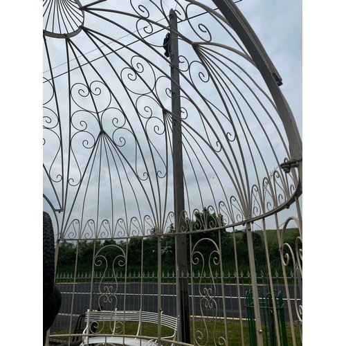 136A - Decorative wrought iron gazebo {310cm H x 205cm Dia.}