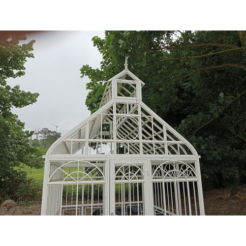 275 - Exceptional quality wrought iron glass house - conservatory in the Victorian style complete with gla... 