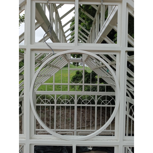 275 - Exceptional quality wrought iron glass house - conservatory in the Victorian style complete with gla... 