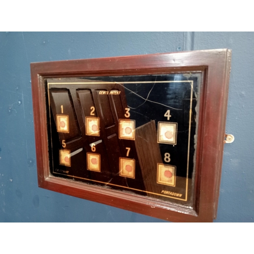 1060A - Servants bell box indicator {H 33cm x W 44cm x D 10cm }. - NOT AVAILABLE TO VIEW IN PERSON