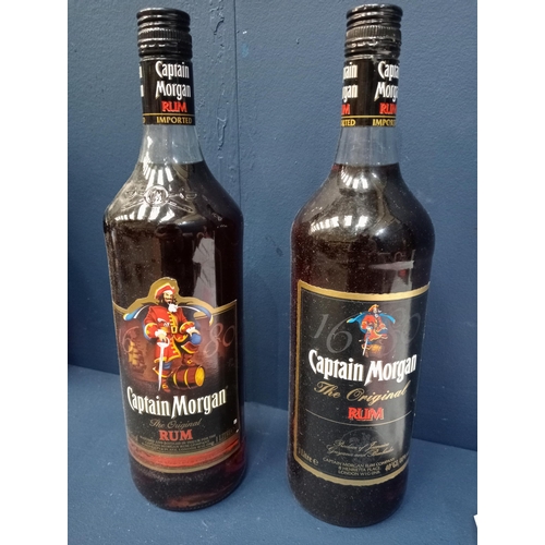 1090A - Two bottles of Captain Morgan rum  {1 Litre}. - NOT AVAILABLE TO VIEW IN PERSON