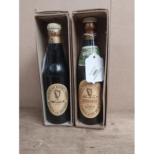 1093 - Two separately boxed Guinness bottle label clothes brushes, One FES and one Dublin and London ES {5 ... 