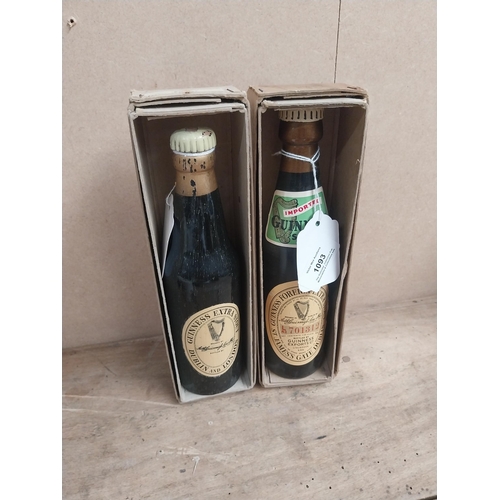 1093 - Two separately boxed Guinness bottle label clothes brushes, One FES and one Dublin and London ES {5 ... 