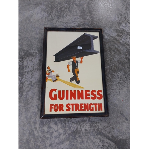 1146 - Guinness for Strength advertising print. {77 cm H x 53 cm W}.