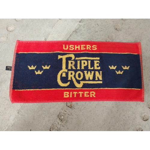 115 - Collection of advertising beer towels - Tuborg Triple Crown and Kaliber.