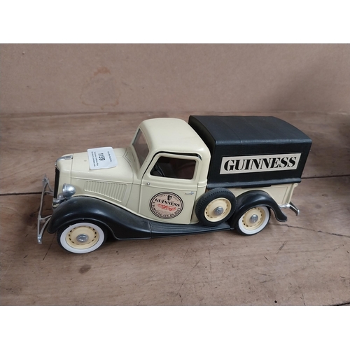 1159 - Rare Cream Ford V8 Guinness delivery van by Solido {8 cm H x 23 cm W x 9 cm D}. PART OF THE DAVID HU... 