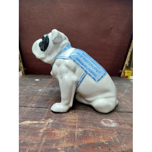 1199 - Guinness Bulldog pottery Made in Czechoslovakia.  Sitting figure 