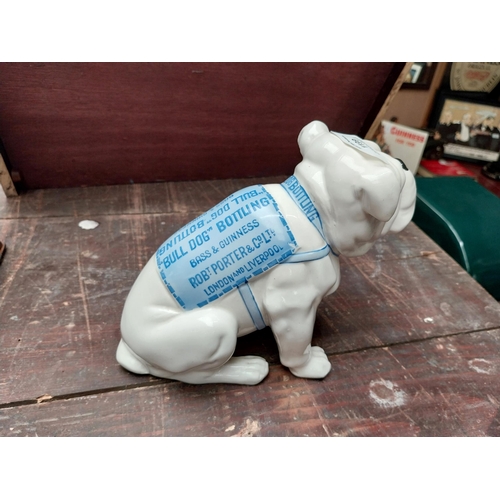 1199 - Guinness Bulldog pottery Made in Czechoslovakia.  Sitting figure 