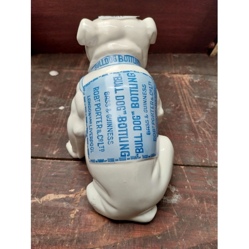 1199 - Guinness Bulldog pottery Made in Czechoslovakia.  Sitting figure 