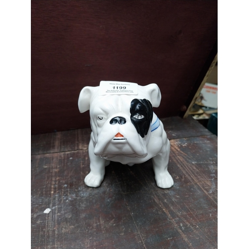 1199 - Guinness Bulldog pottery Made in Czechoslovakia.  Sitting figure 