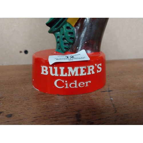 12 - Bulmers Cider Woodpecker plastic advertising model. {21 cm H x 9 cm W x 8 cm D}.