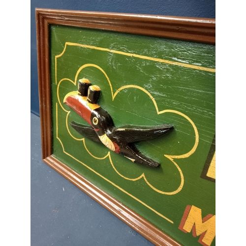 1223 - My Goodness My Guinness advertising board {H 38cm x W 120cm x D 5cm }. - NOT AVAILABLE TO VIEW IN PE... 