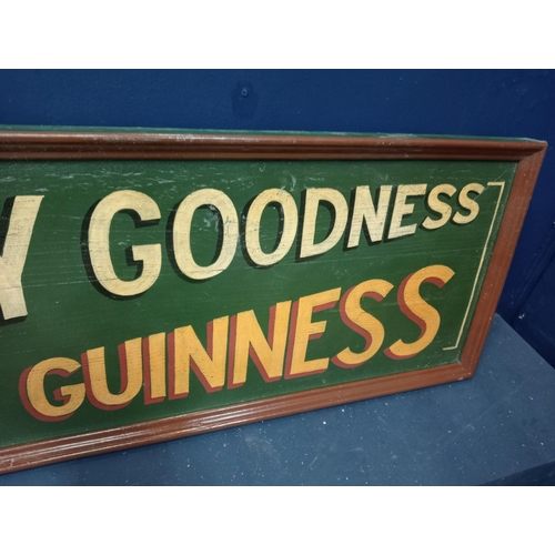 1223 - My Goodness My Guinness advertising board {H 38cm x W 120cm x D 5cm }. - NOT AVAILABLE TO VIEW IN PE... 