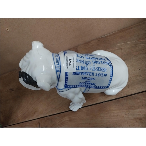 1264 - Bulldog Guinness Robert Porter and Co Ltd London and Liverpool advertising ceramic Bulldog. {19 cm H... 