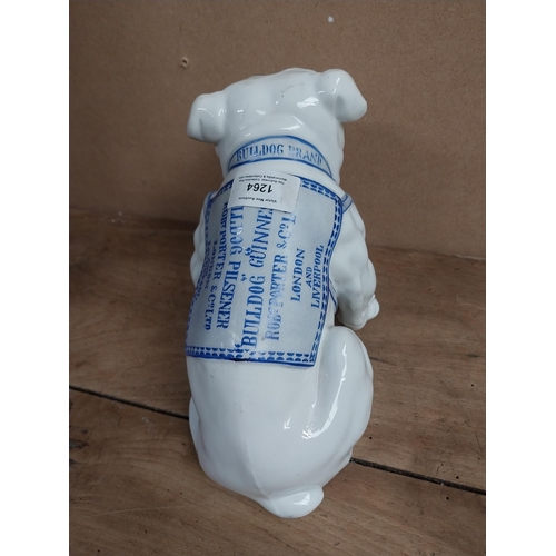 1264 - Bulldog Guinness Robert Porter and Co Ltd London and Liverpool advertising ceramic Bulldog. {19 cm H... 