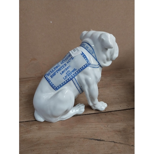 1264 - Bulldog Guinness Robert Porter and Co Ltd London and Liverpool advertising ceramic Bulldog. {19 cm H... 