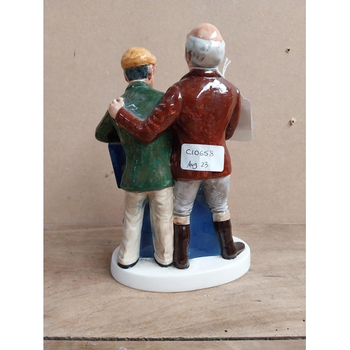 1270 - Worthington's Ale E ceramic Beswick advertising figural group. {24 cm H x 15 cm W x 5 cm D}.