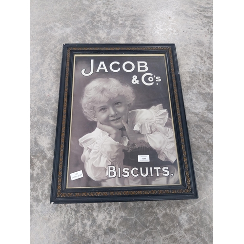 1280 - Jacob and Co's Biscuits Black and White print in original Jacob's  frame. {57 cm H x 45 cm W}.