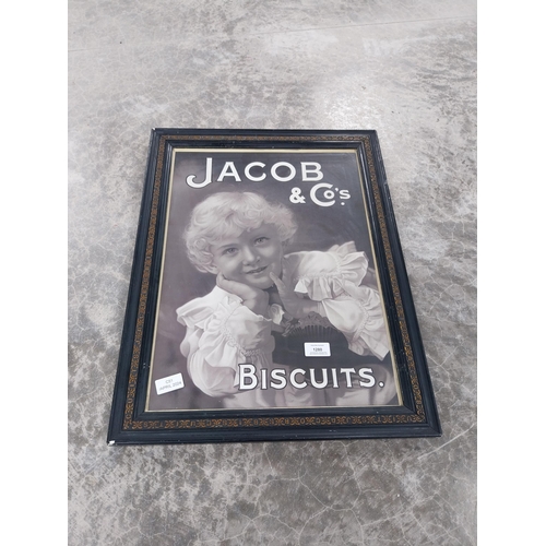 1280 - Jacob and Co's Biscuits Black and White print in original Jacob's  frame. {57 cm H x 45 cm W}.