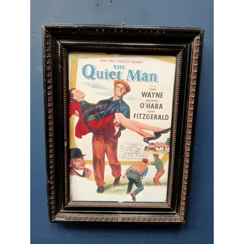 1280A - The Quiet Man framed movie poster framed advertising print {H 38cm x W 28cm }. - NOT AVAILABLE TO VI... 