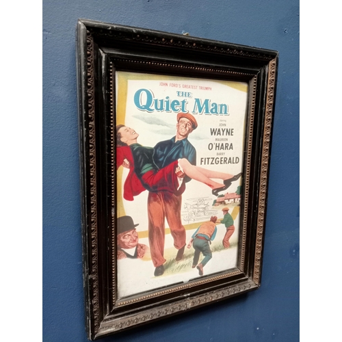 1280A - The Quiet Man framed movie poster framed advertising print {H 38cm x W 28cm }. - NOT AVAILABLE TO VI... 