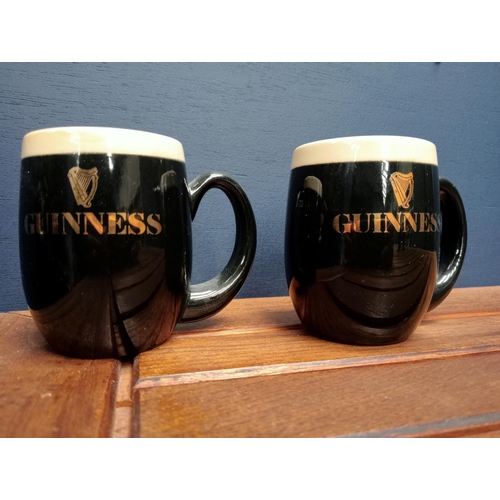 1321 - Pair of Carlton Ware Guinness advertising tankards  {H 10cm x W 11cm x D 8cm }. - NOT AVAILABLE TO V... 