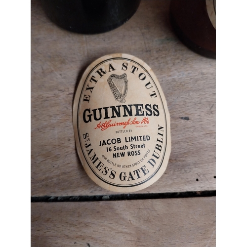 1325 - Three Guinness bottles - Hennessy Ferbane, James McDaid Ramelton, Jacob Limited New Ross. {23 cm H x... 