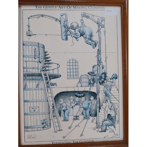 1348 - Two Gentle Art of Making Guinness advertising framed prints. {45 cm H x 34 cm W}.