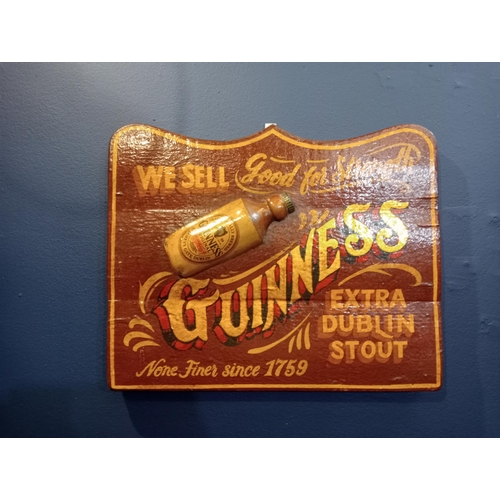 1350A - We Sell Good for Strength Guinness advertising board {H 38cm x W 45cm x D 3cm }. - NOT AVAILABLE TO ... 