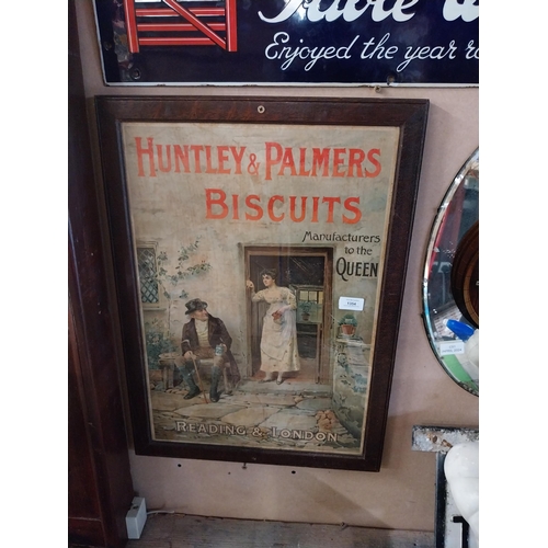 1354 - Huntley & Palmer Biscuits framed advertising showcard. {64 cm H x 47 cm W}.