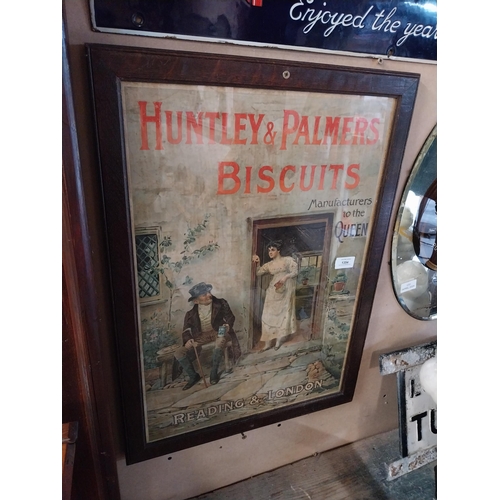 1354 - Huntley & Palmer Biscuits framed advertising showcard. {64 cm H x 47 cm W}.