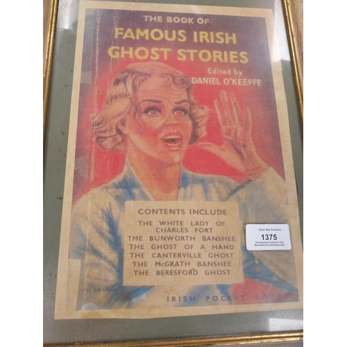 1375 - Framed print Famous Irish Ghost Stories Daniel O'Keefe. {36 cm H x 26 cm W}.