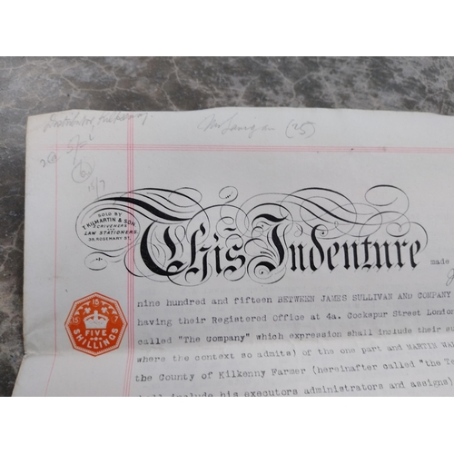 1388 - Sullivan's and Co Brewery  Kilkenny Deeds Indenture.