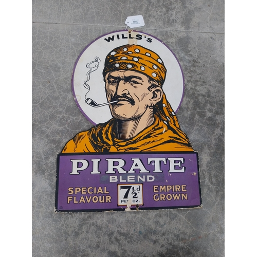 1396 - Wills's Pirate Blend cardboard advertising showcard. {49 cm H x 36 cm W}