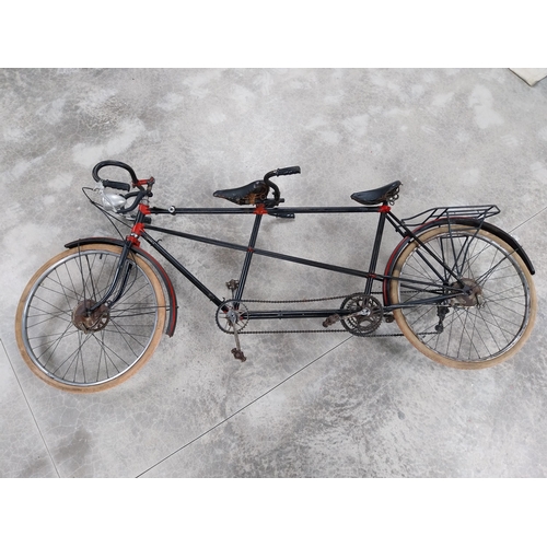 1406 - 1960's Tandem Bicycle. {100 cm H x 235 cm W}