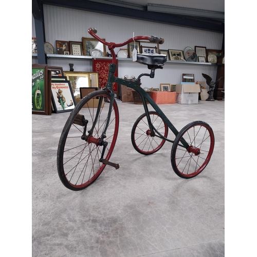 1407 - Early 1900's Child's tricycle. {82 cm H x 103 cm W x 40 cm D}.