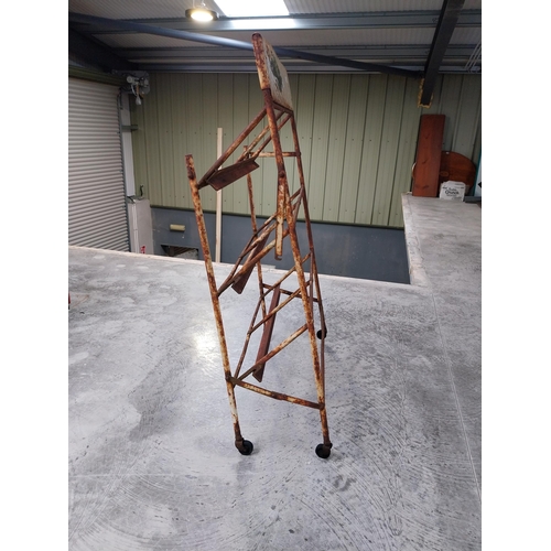 1416 - 1960's Metal Jacob's biscuit stand in need of restoration. {130 cm H x 65 cm W x 50 cm W}.