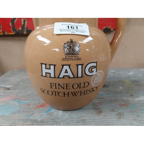 161 - Haig Scotch Whiskey Carltonware ceramic water jug. {15 cm H x 15 cm W x 12 cm D}.