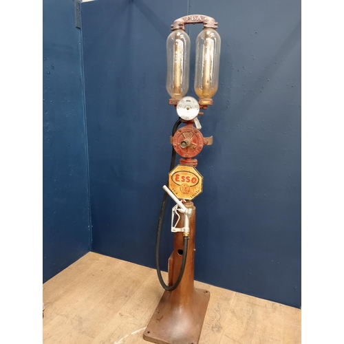 171 - Avignon Esso advertising fuel pump  {H 204cm x W 32cm x D 58cm}. - NOT AVAILABLE TO VIEW IN PERSON