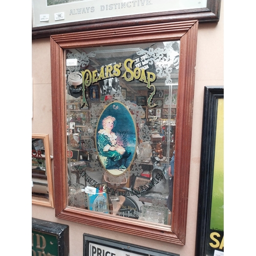 183 - Framed Pears Soap advertising mirror. {63 cm H x 46 cm W}.